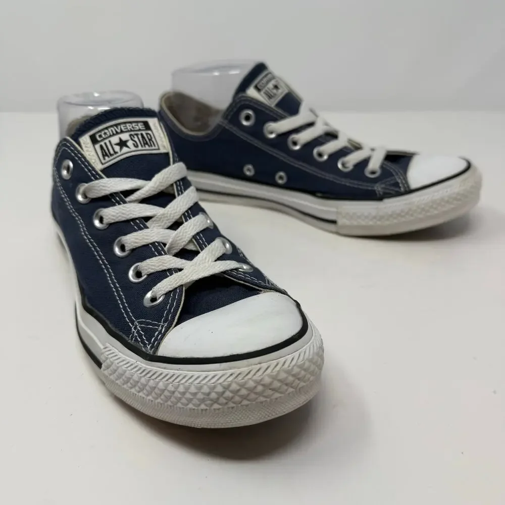 Converse Chuck Taylor Allstars Navy Women's 8.5 Low Top Sneakers - Picture 7 of 10
